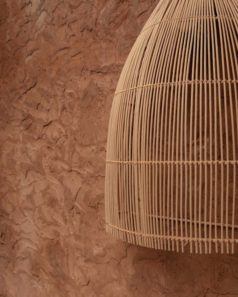 Lalo L - Paralume in rattan per lampada a parete