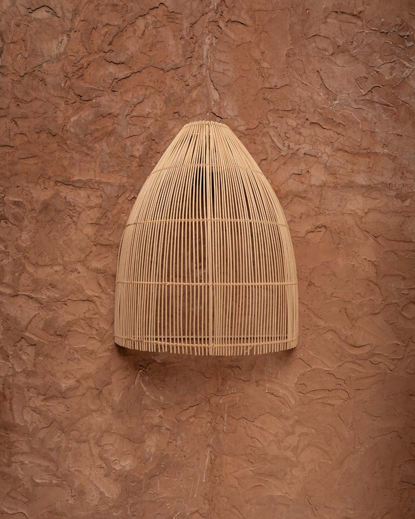 Lalo L - Paralume in rattan per lampada a parete