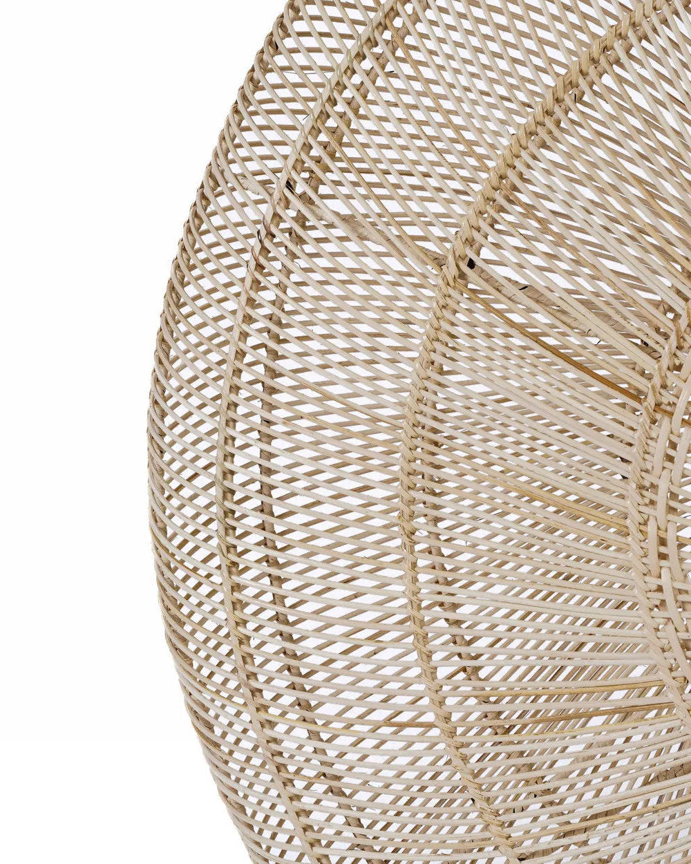 Macaron L - Maxi paralume per lampada a sospensione in rattan