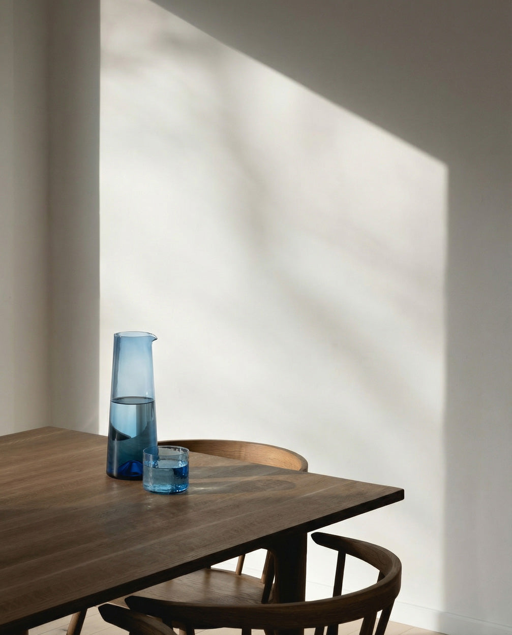 Azure - Caraffa azzurra in vetro riciclato