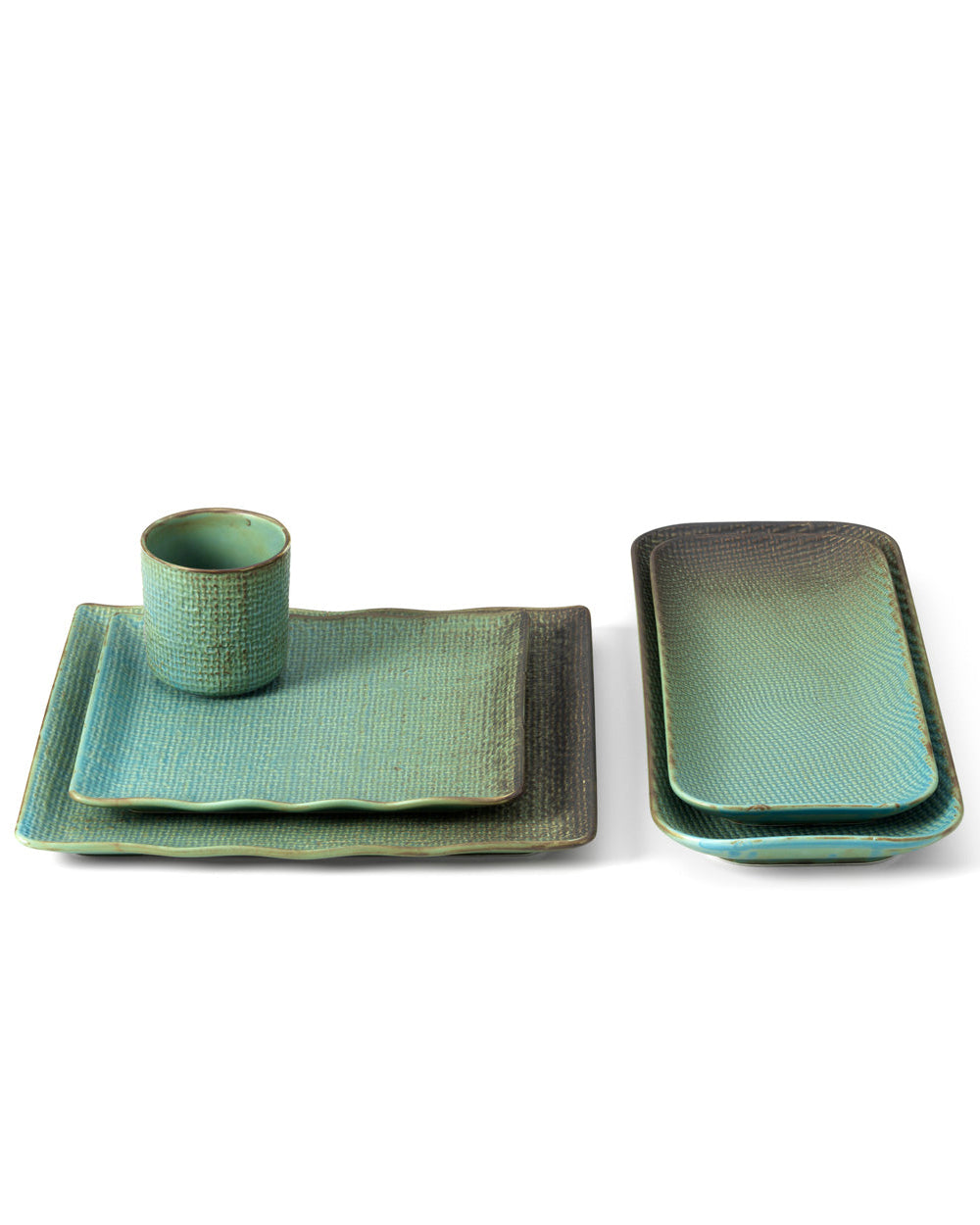 Lagoon M - Piatto Rettangolare in ceramica