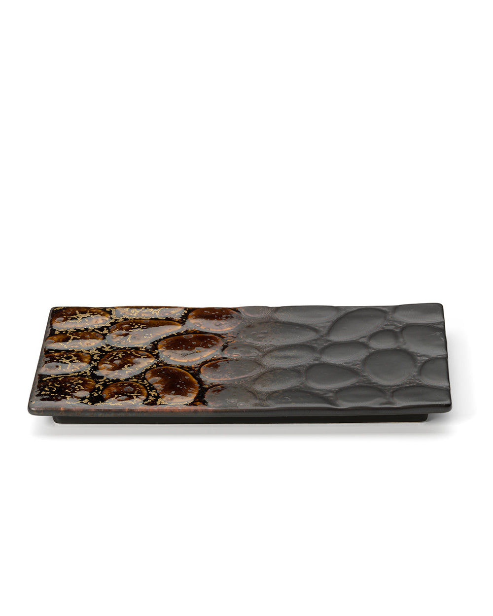 Merapi - piatto rettangolare marrone