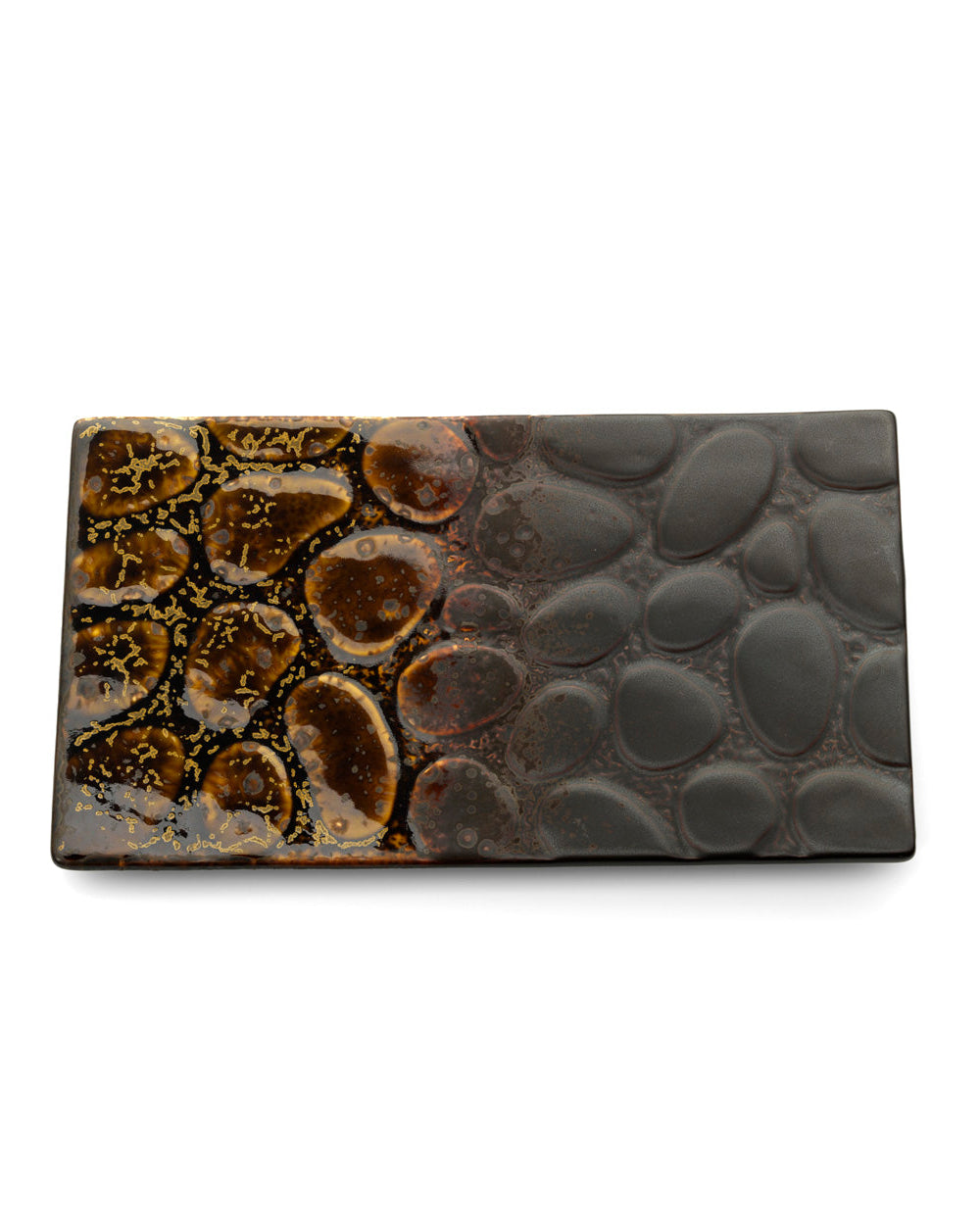 Merapi - piatto rettangolare marrone