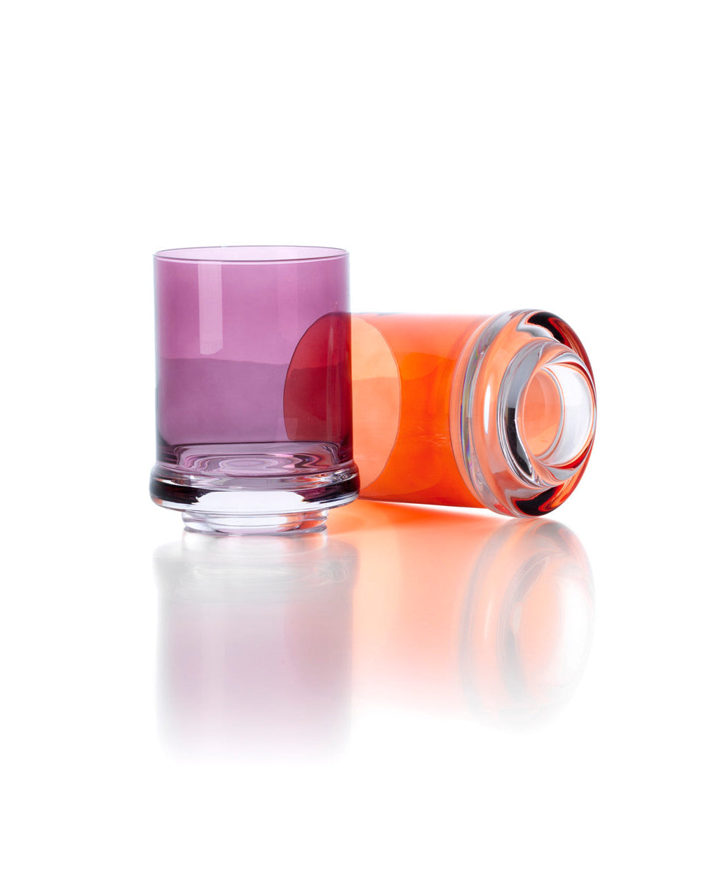 DOF - Bicchiere in vetro riciclato viola