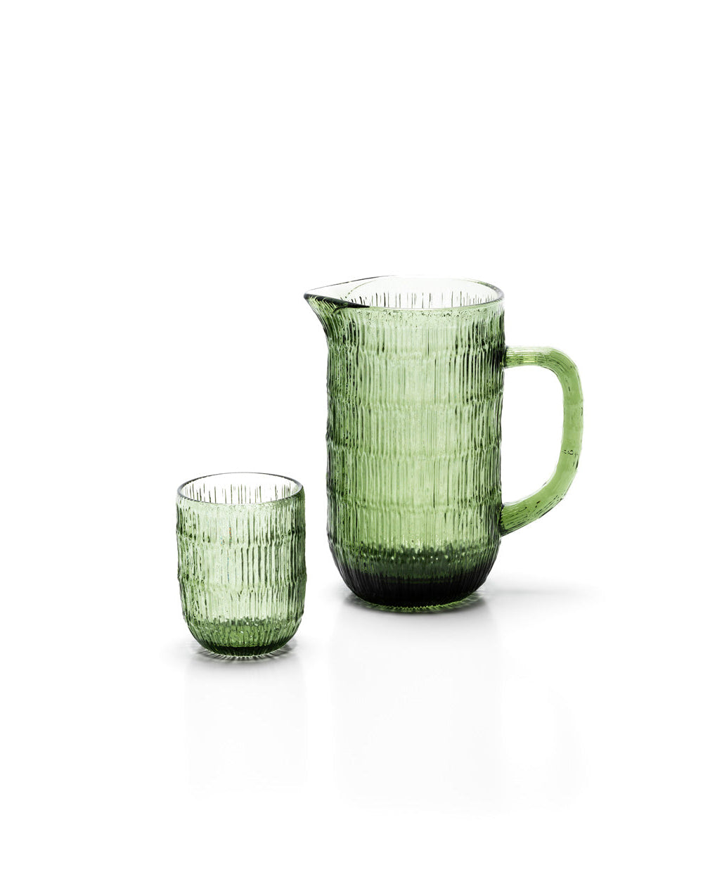 The Moss - Brocca in vetro riciclato verde