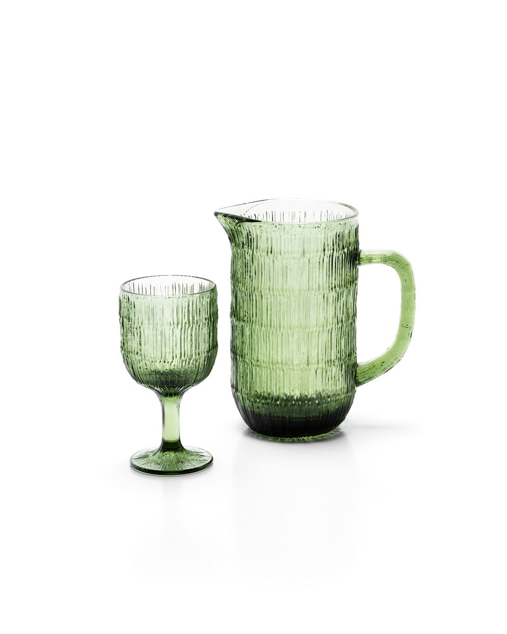 The Moss - Brocca in vetro riciclato verde