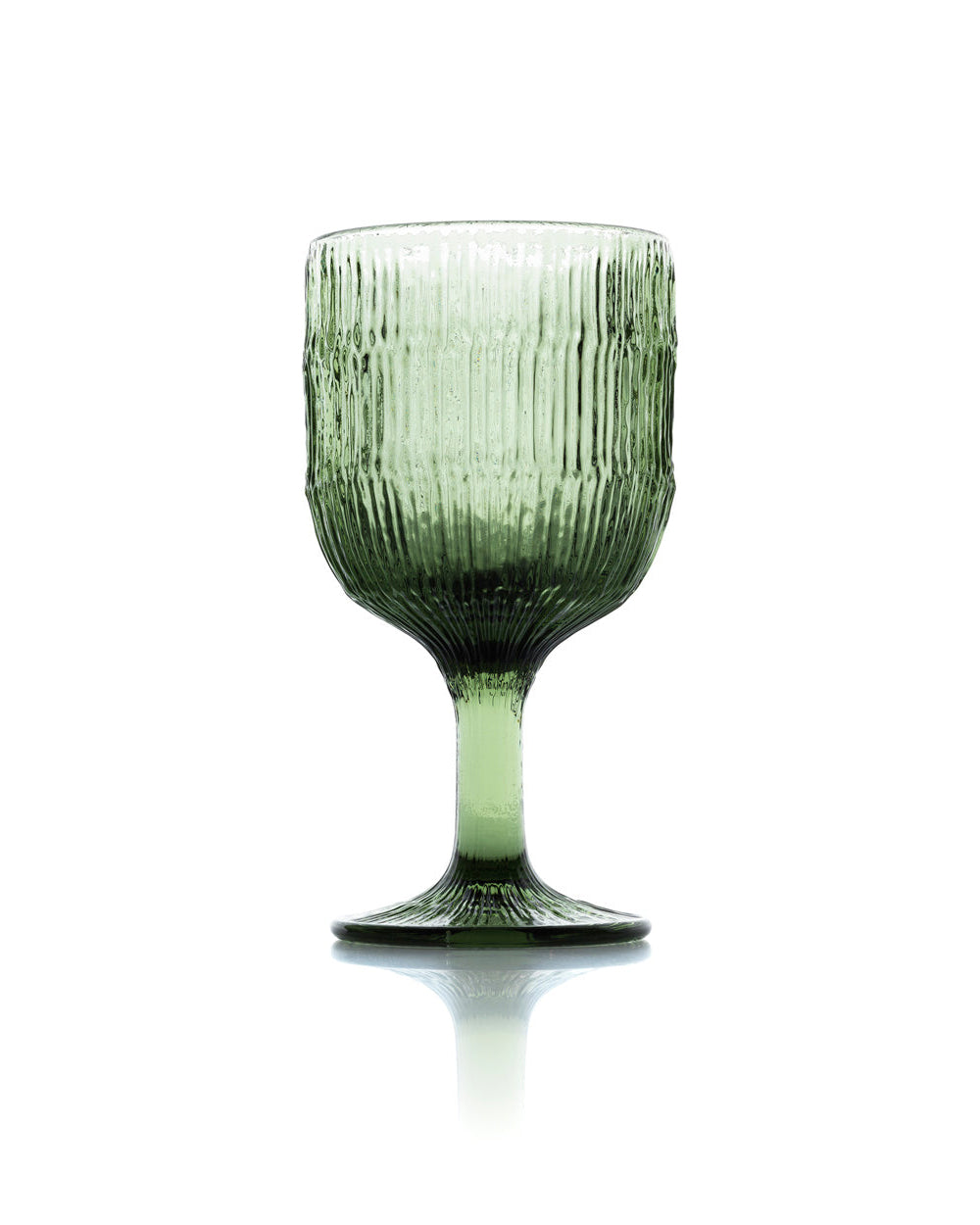 The Moss - Bicchiere da vino in vetro riciclato verde