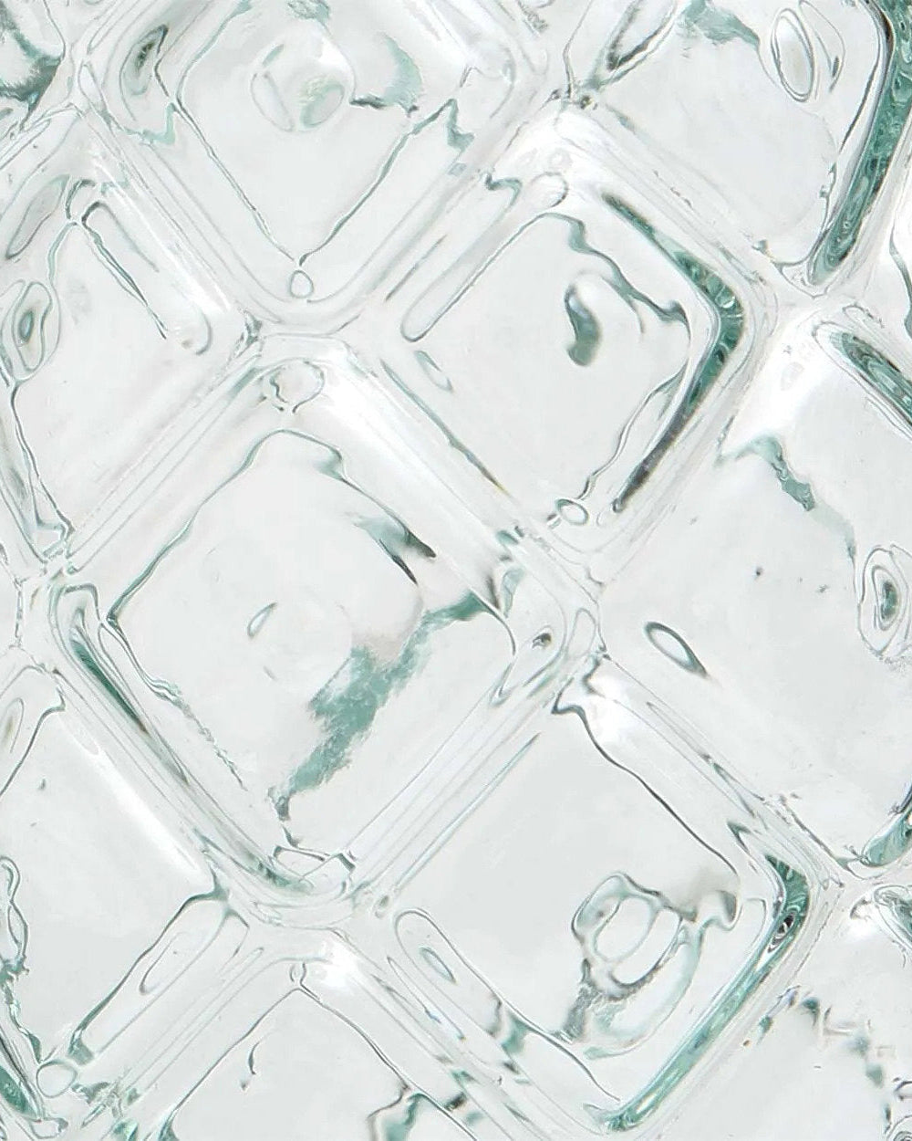 Ananas M - Bicchiere da cocktail in vetro riciclato azzurro