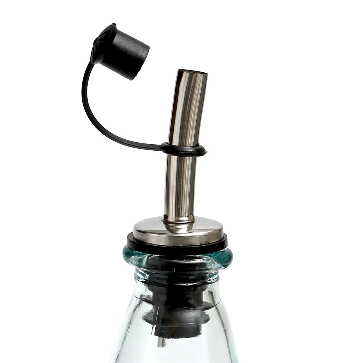 Olive - Bottiglia per olio in vetro riciclato azzurro chiaro