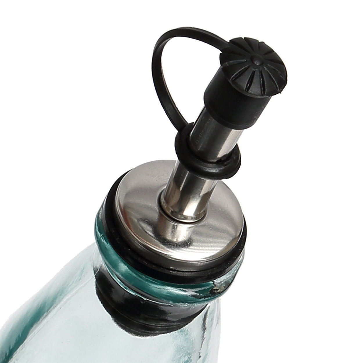 Olive - Bottiglia per olio in vetro riciclato azzurro chiaro