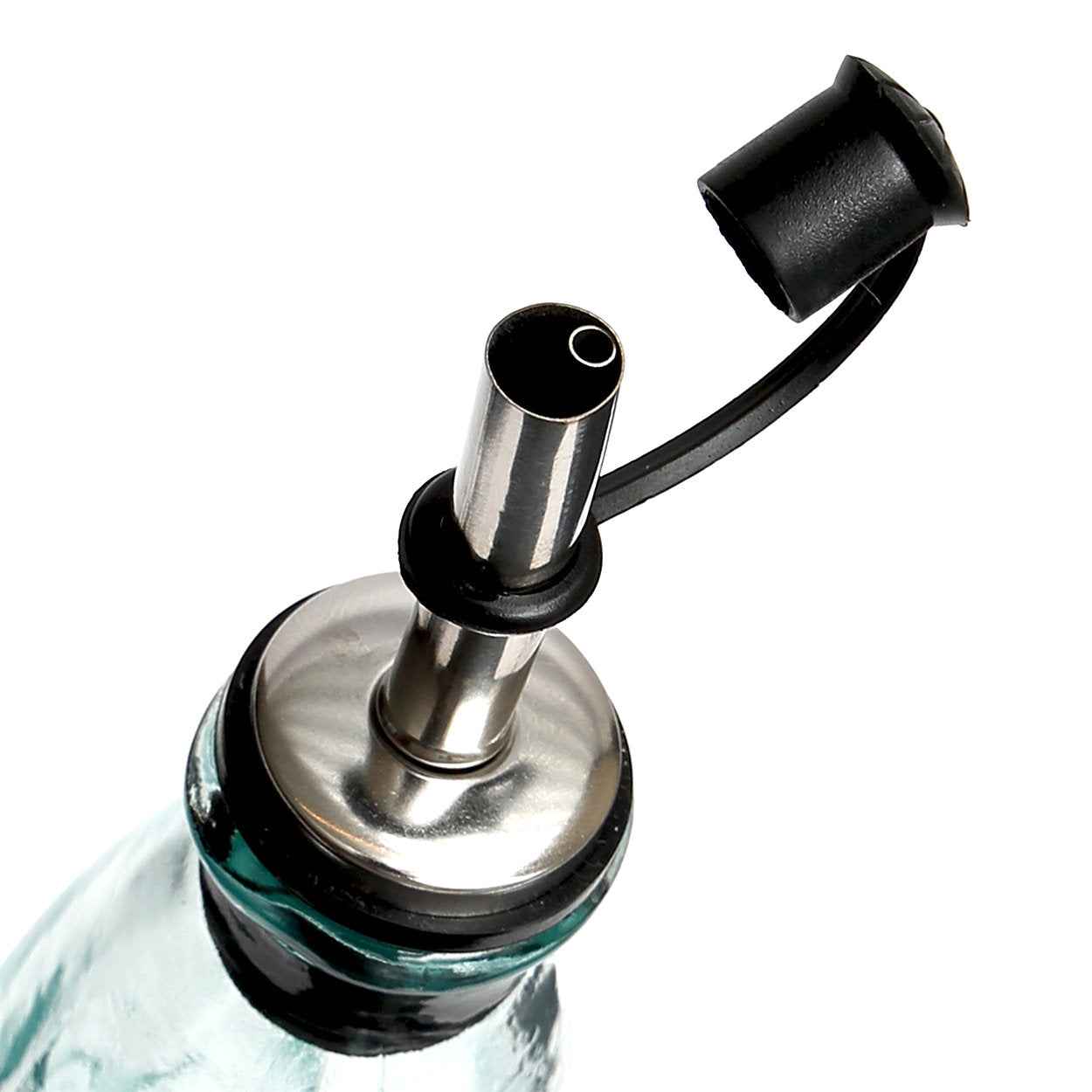 Olive - Bottiglia per olio in vetro riciclato azzurro chiaro