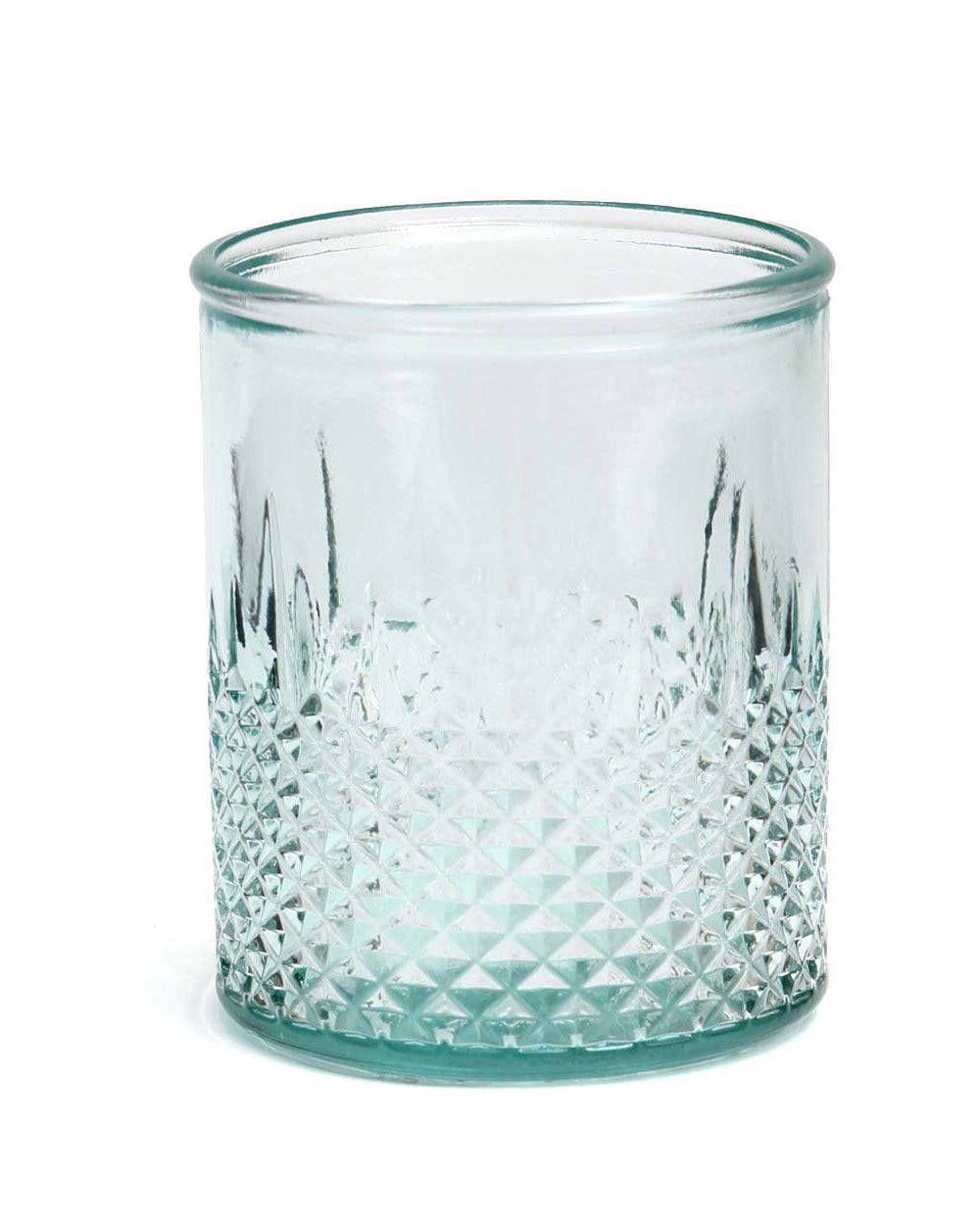 Zuanshí S - Bicchiere in vetro riciclato azzurro chiaro