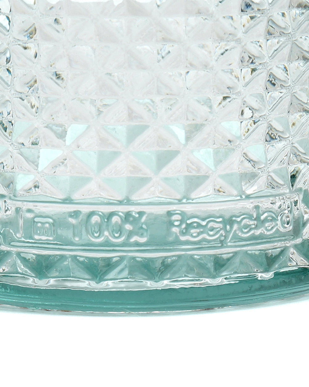 Zuanshí S - Bicchiere in vetro riciclato azzurro chiaro