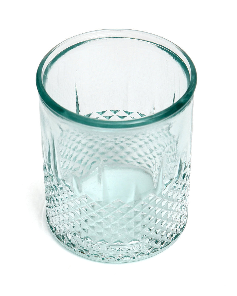 Zuanshí S - Bicchiere in vetro riciclato azzurro chiaro