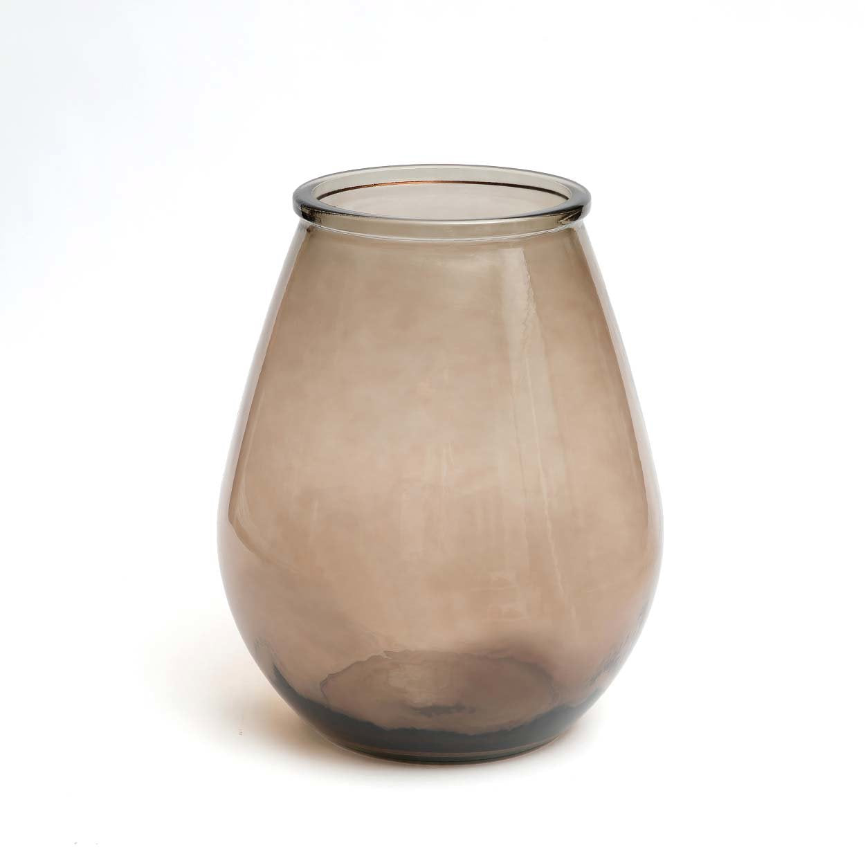 The Qiezi - Vaso in vetro riciclato beige - M