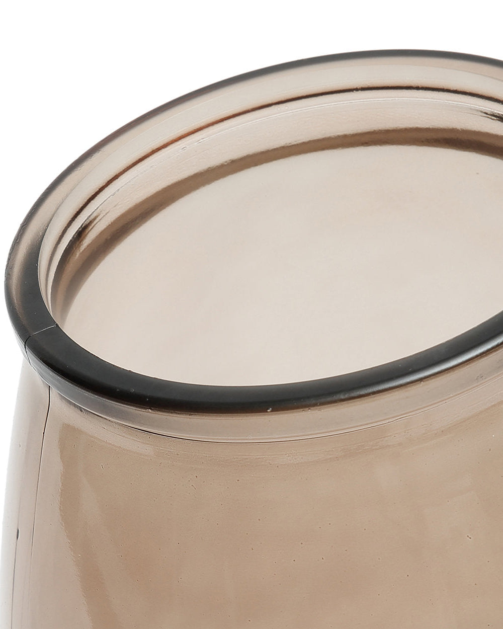 The Qiezi - Vaso in vetro riciclato beige - M
