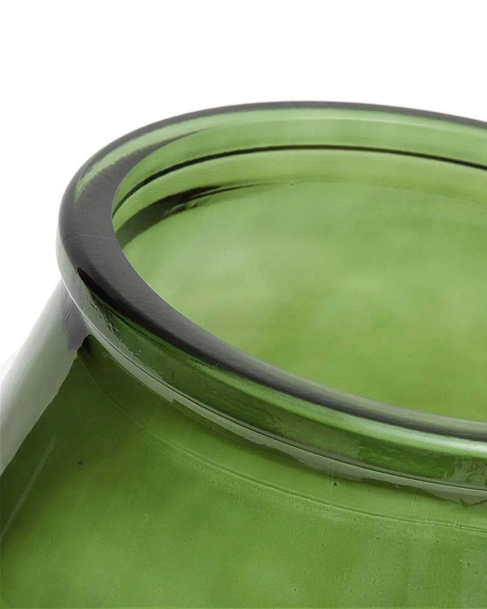 The Qiezi - Vaso in vetro riciclato verde - L