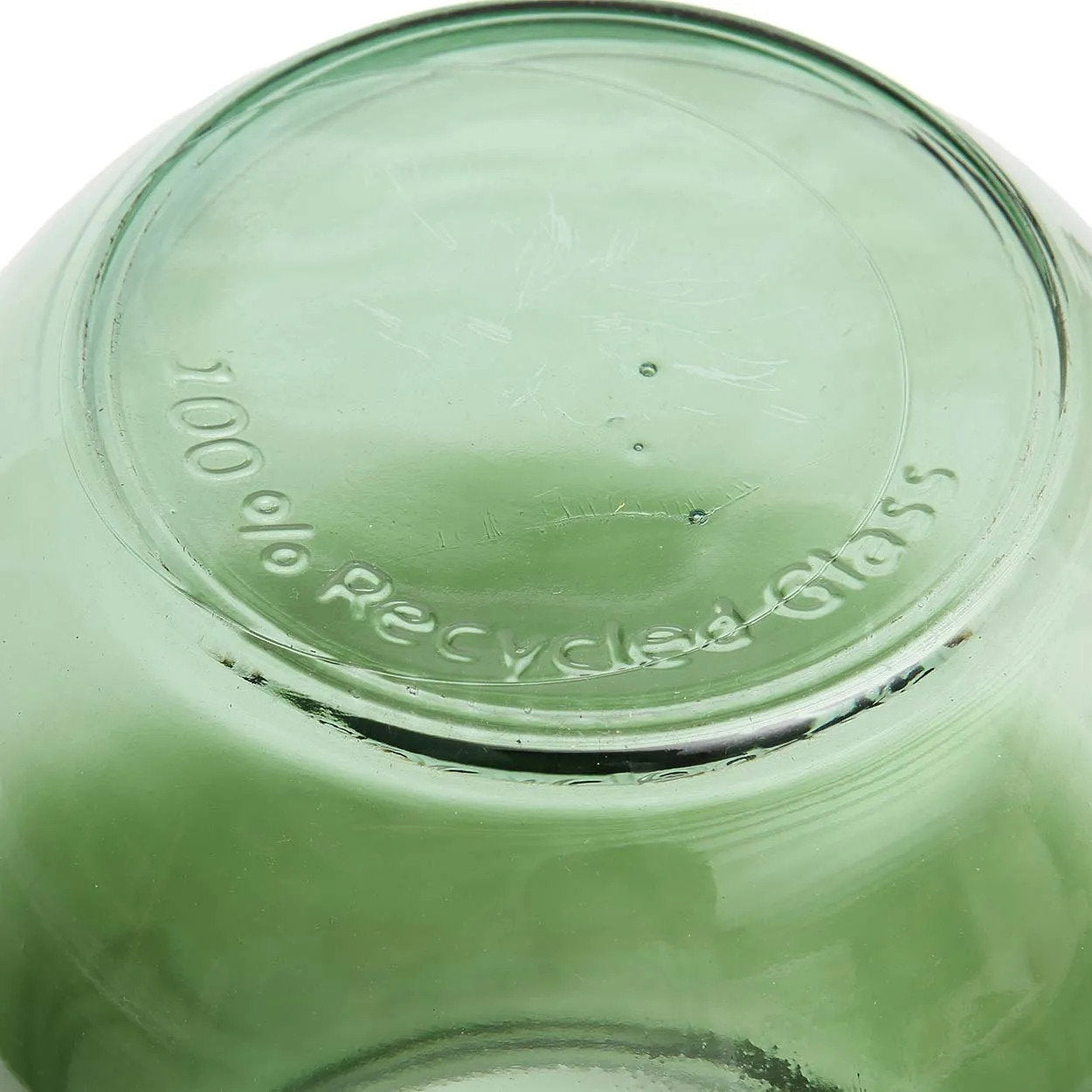 The Qiezi - Vaso in vetro riciclato verde - L