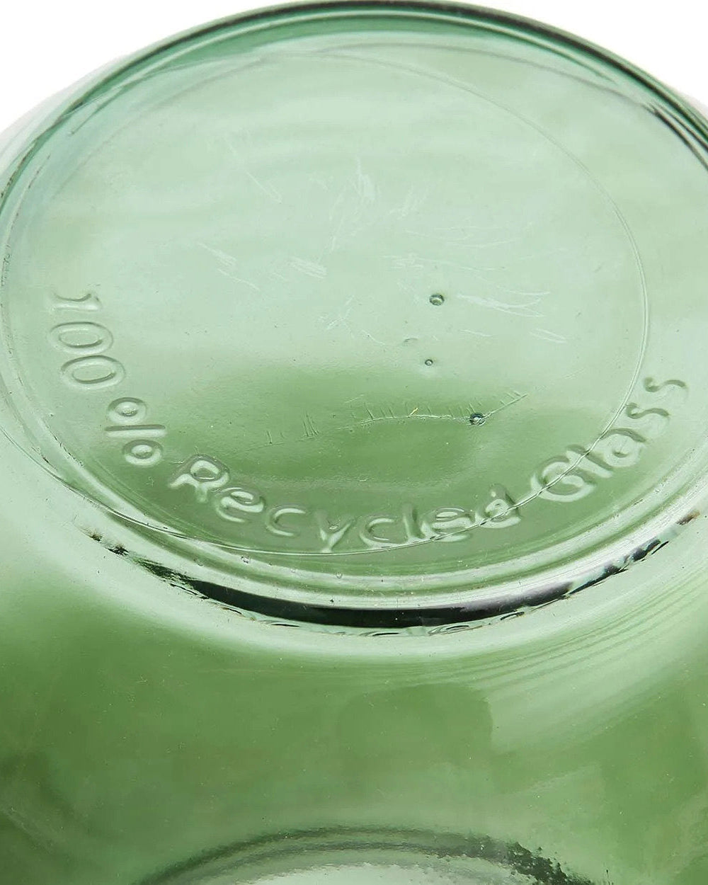 The Qiezi - Vaso in vetro riclato verde - M