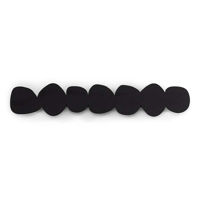 Tumulo L - appendiabiti da parete in metallo nero