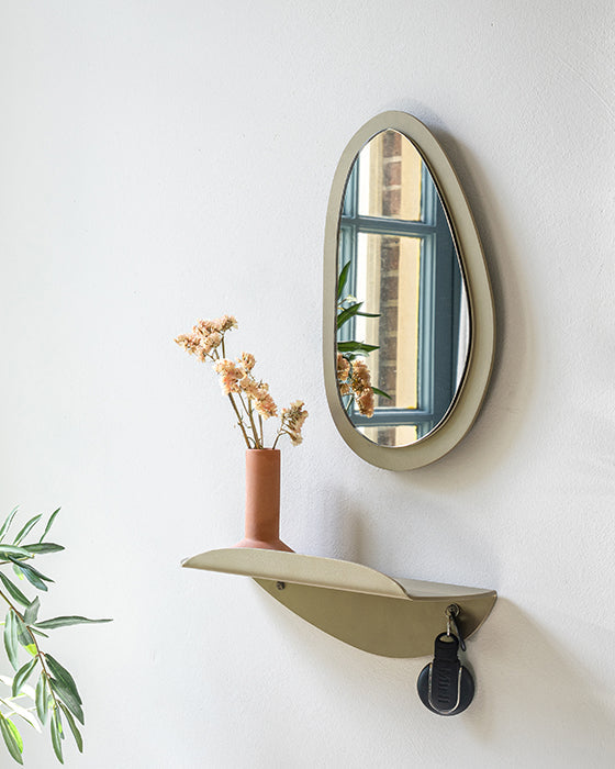 Pipa Top - specchio moderno, bronzato