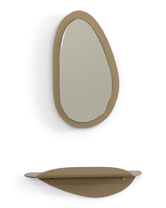 Pipa Top - specchio moderno, bronzato