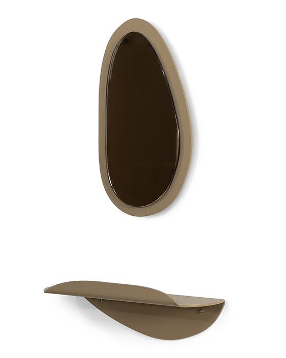 Pipa Top - specchio moderno, bronzato