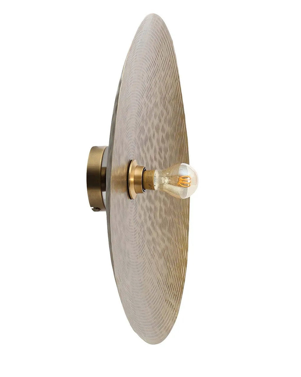 Luna M - Lampada da parete in ottone
