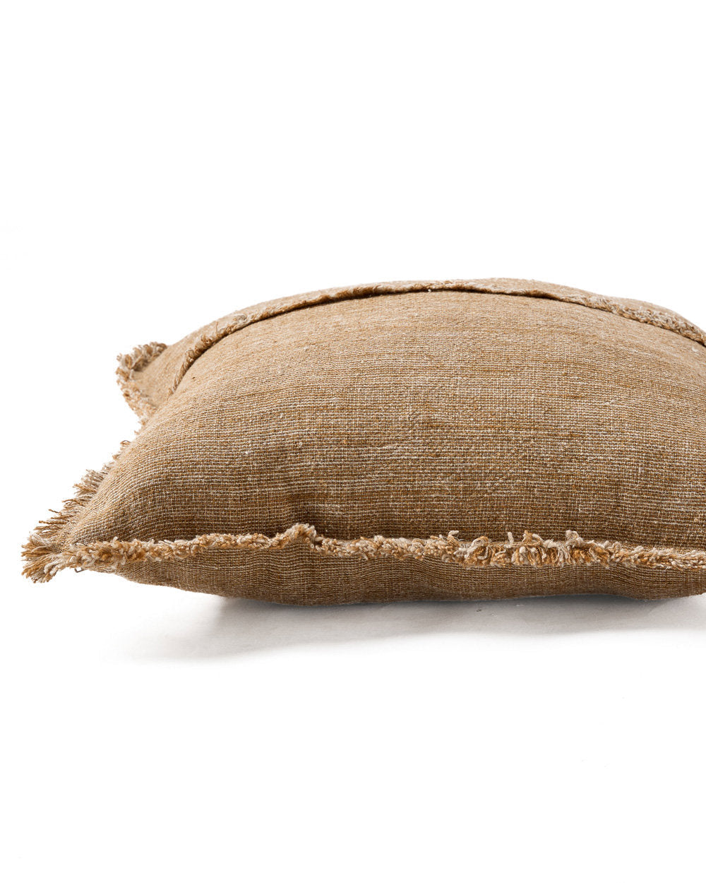 Sahara - Fodera cuscino con frange - Marrone naturale - 50x50