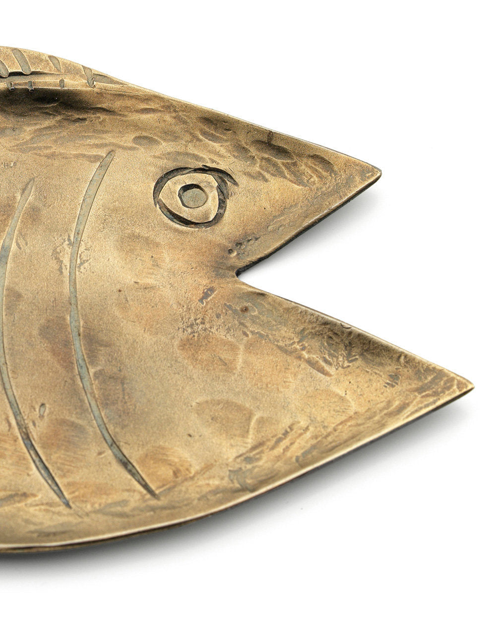 Dori S - vassoio in ottone dorato a forma di pesce