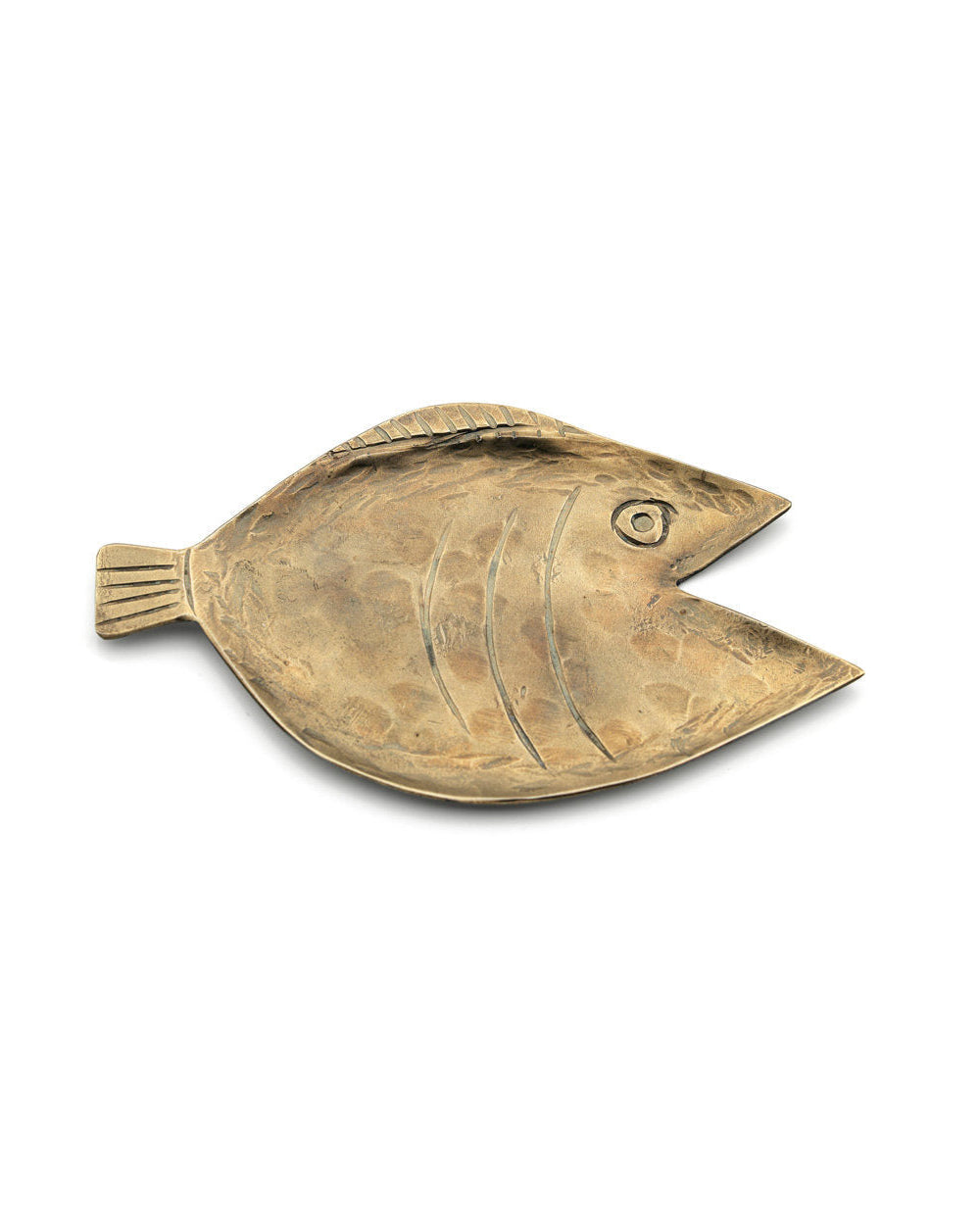 Dori S - vassoio in ottone dorato a forma di pesce