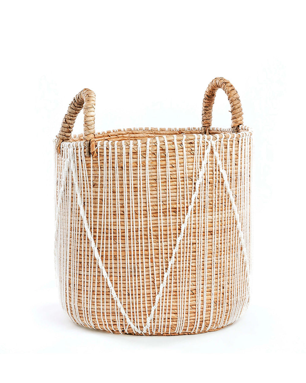 Macra M - Cesto macramè in giungo di mare