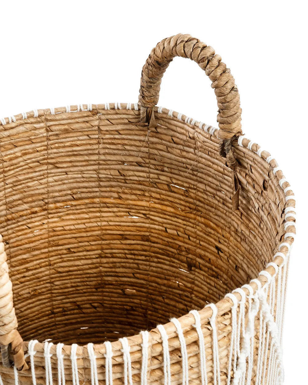 Macra M - Cesto macramè in giungo di mare