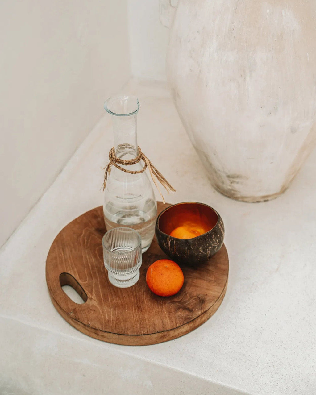 The teak root - Tagliere in teak naturale - M