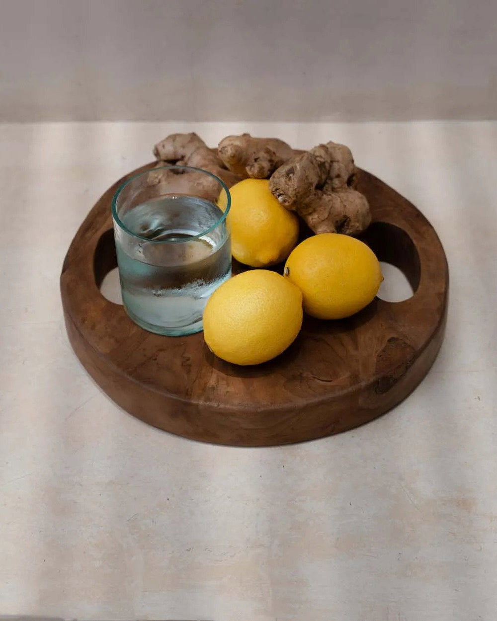 The teak root - Tagliere in teak naturale - S