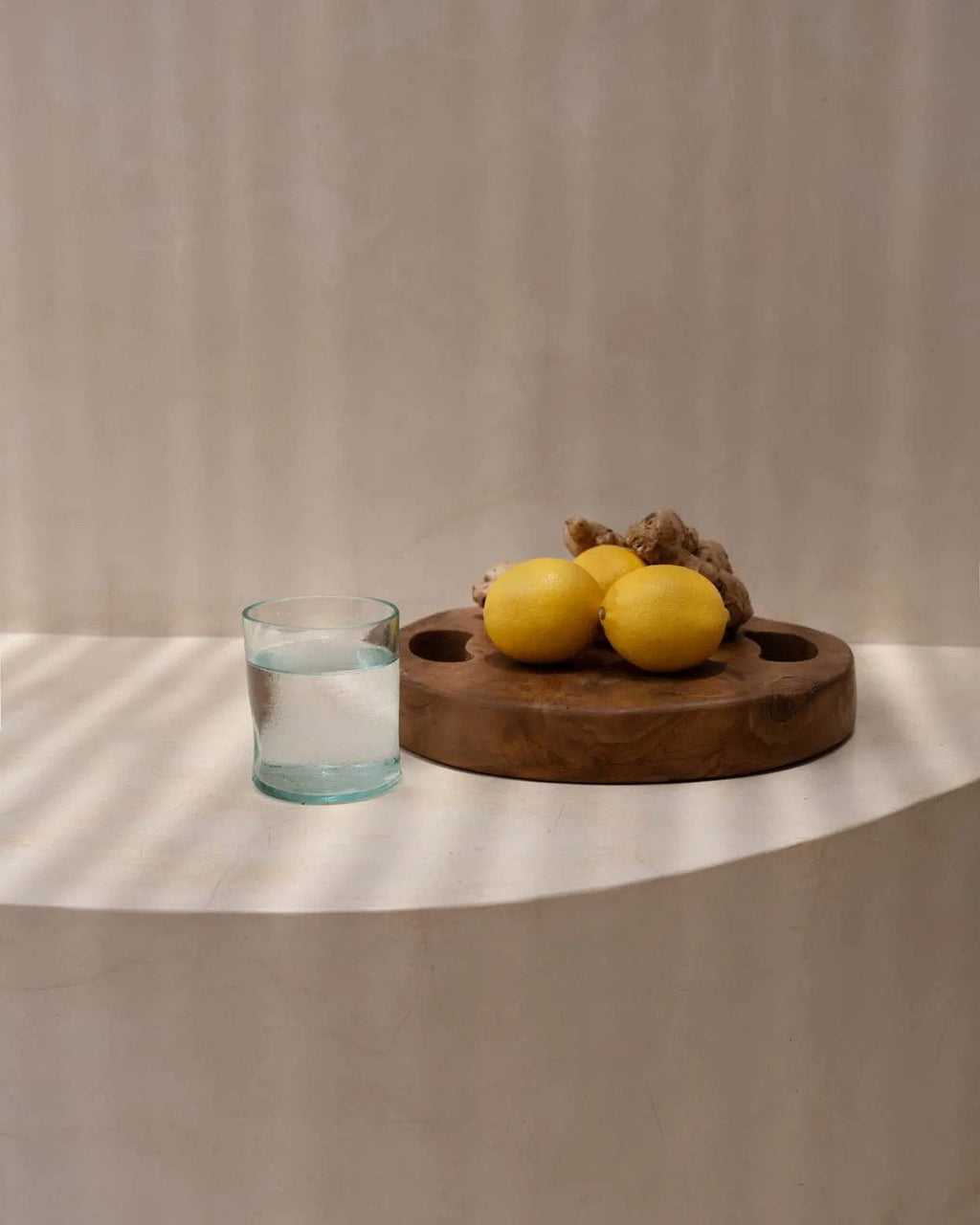 The teak root - Tagliere in teak naturale - S