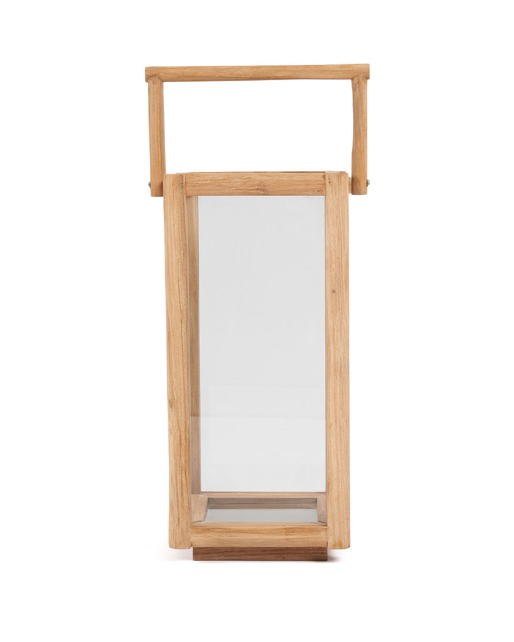 Nusa L - Lanterna in teak e vetro