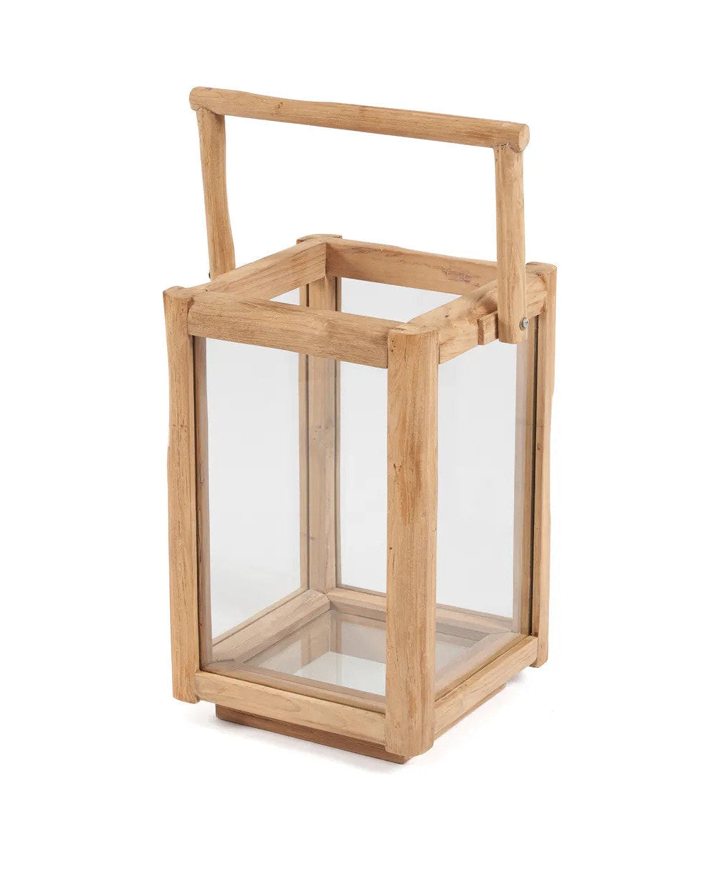 Nusa S - Lanterna in teak e vetro