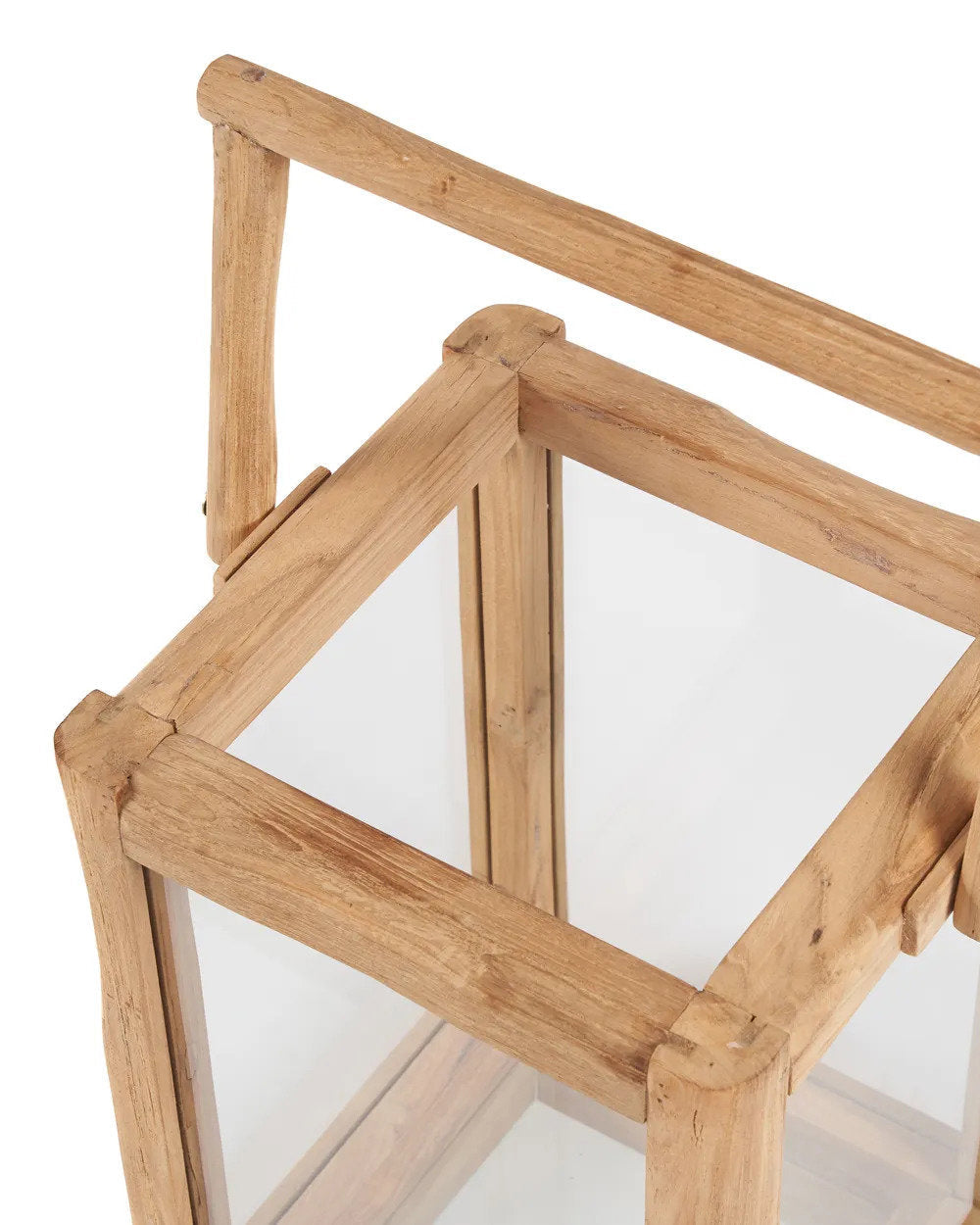 Nusa S - Lanterna in teak e vetro