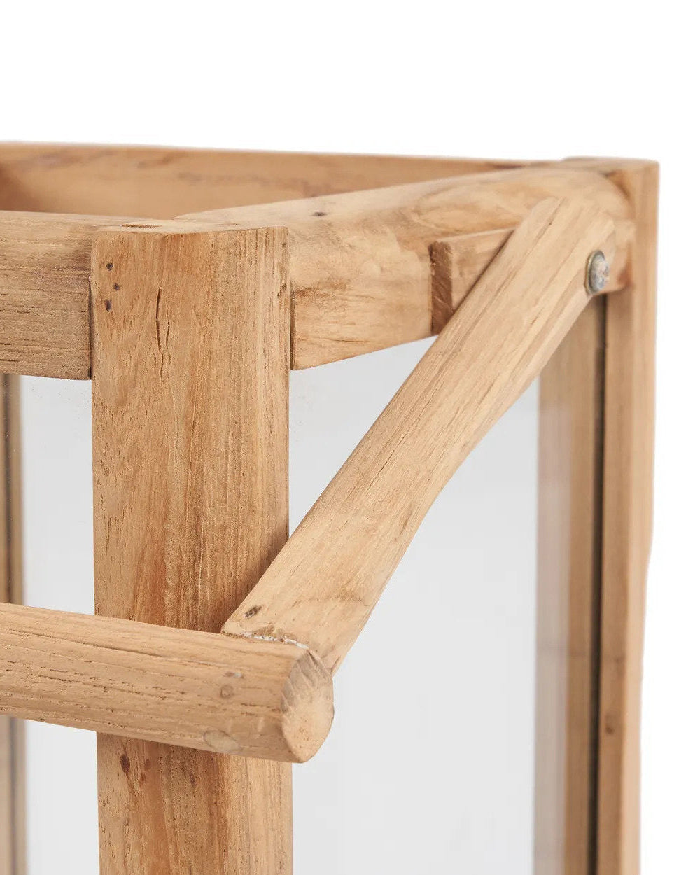 Nusa S - Lanterna in teak e vetro
