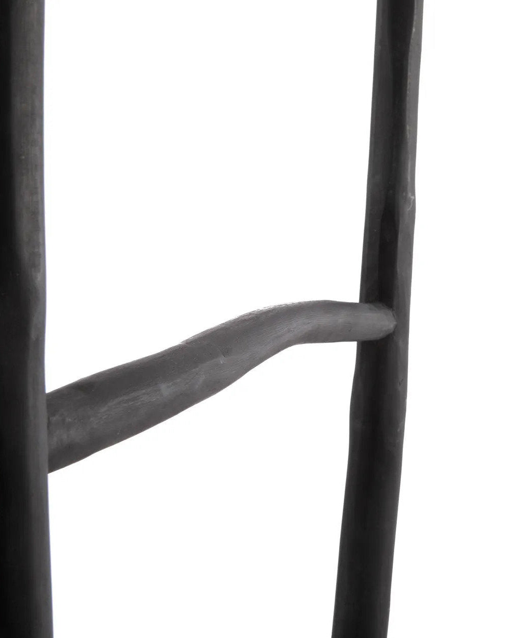 Tulum - scala porta asciugamani in teak, nero - 165