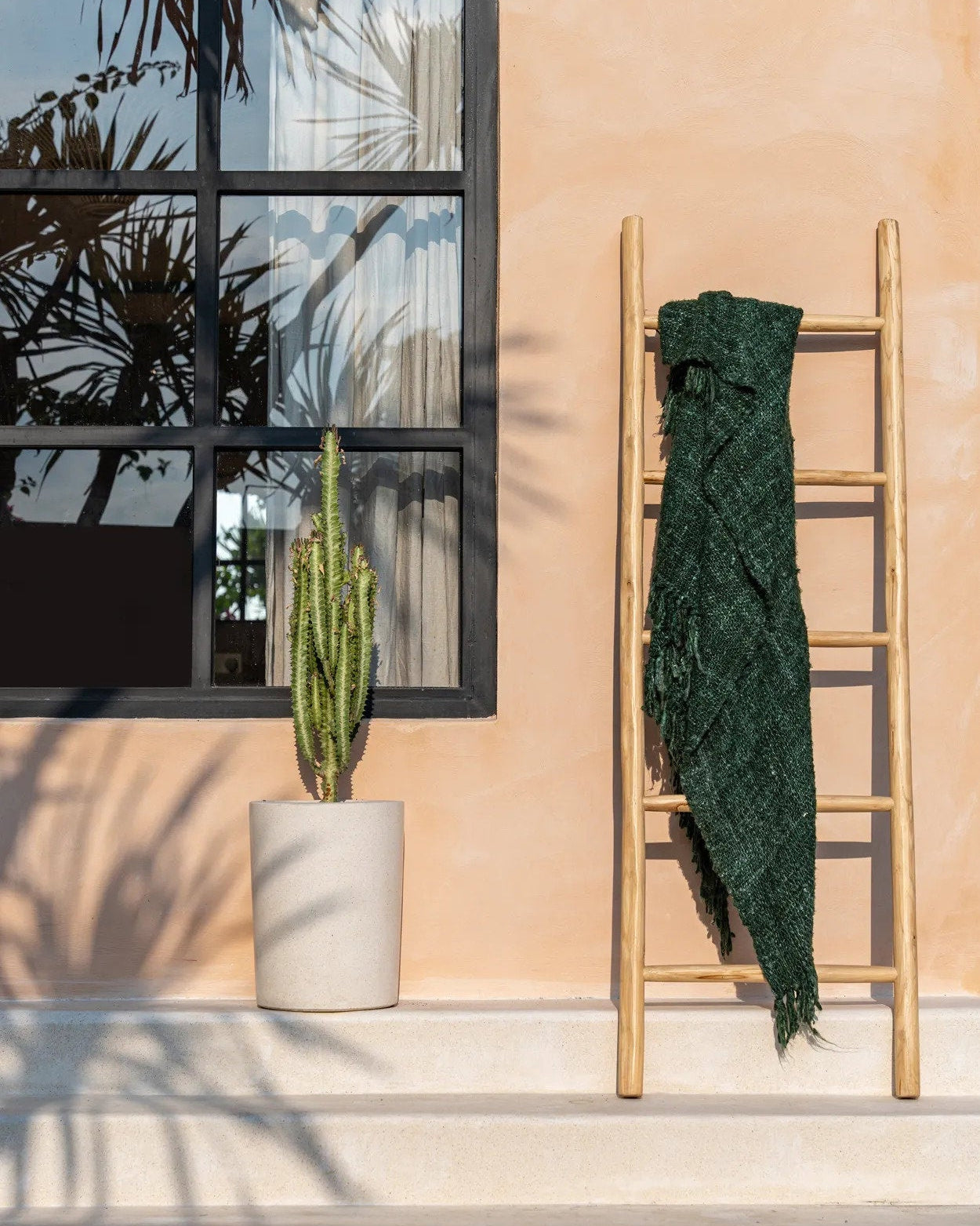 Tulum - Scala portasciugamani in teak naturale - 165