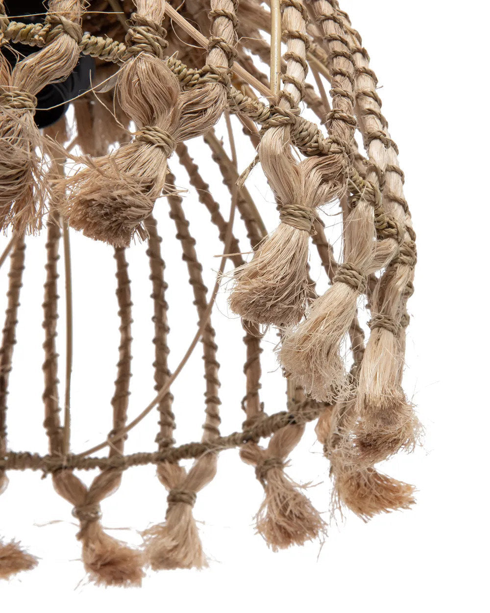 Nody S - Pendente a nappa in abaca - Naturale