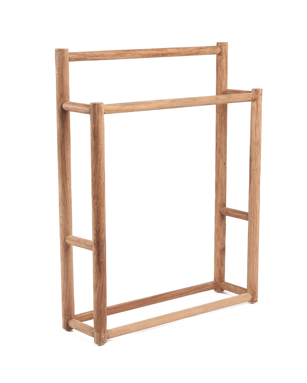 Teak - portasciugamani rustico in teak naturale