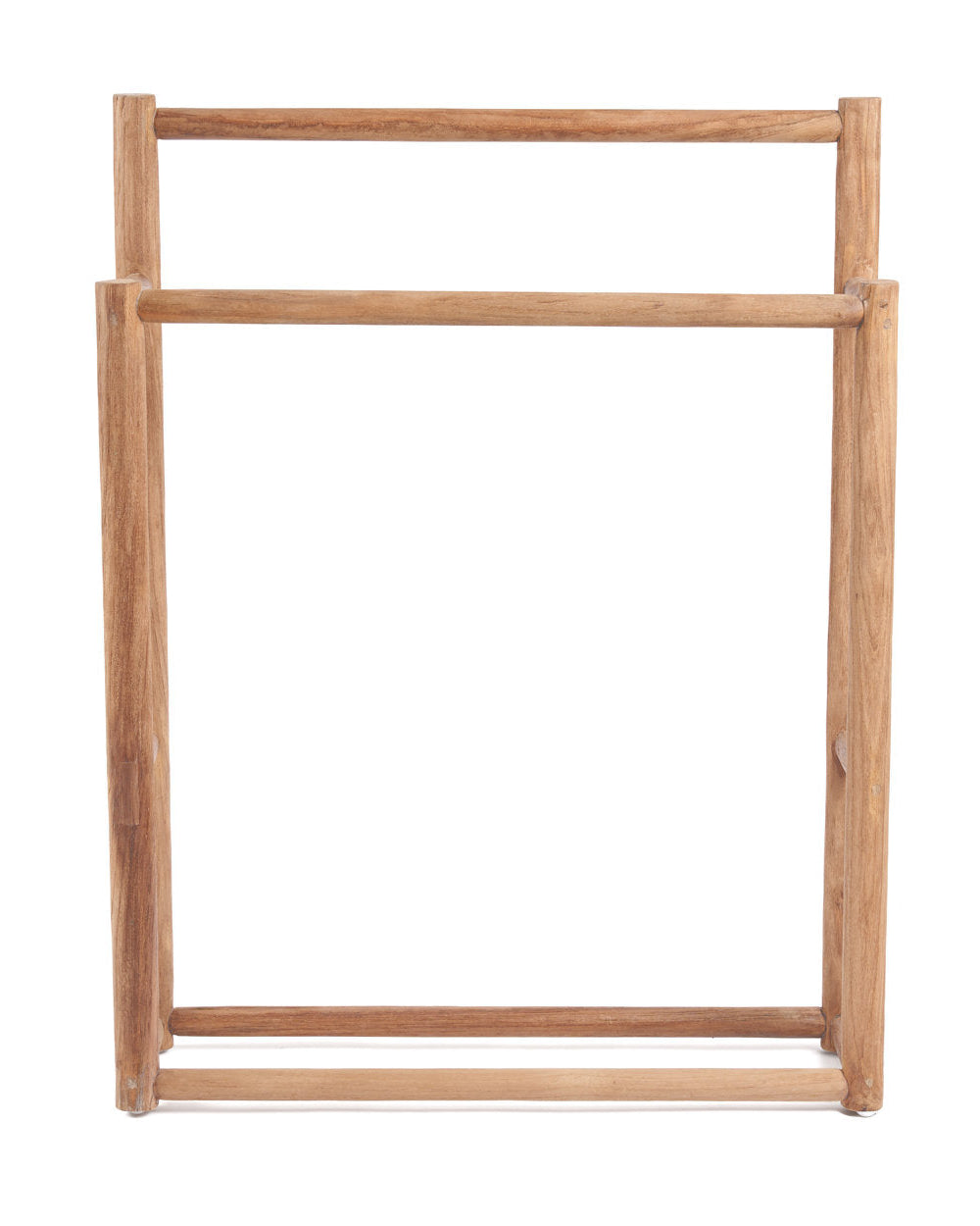 Teak - portasciugamani rustico in teak naturale