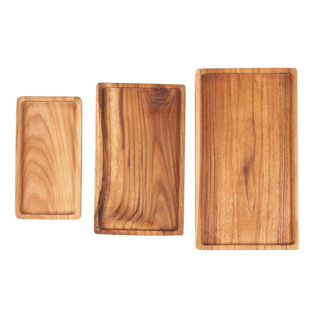 Gormandize M - Vassoio in legno di teak, Naturale