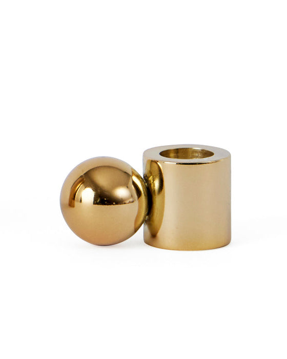 Palloa - Portacandele basso in metallo