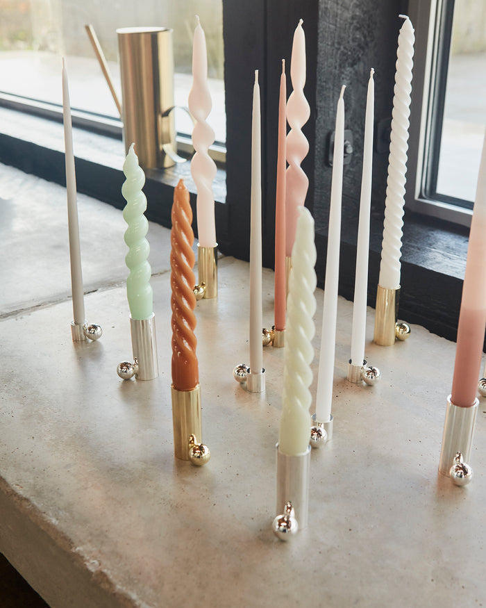 Palloa - Portacandele basso in metallo