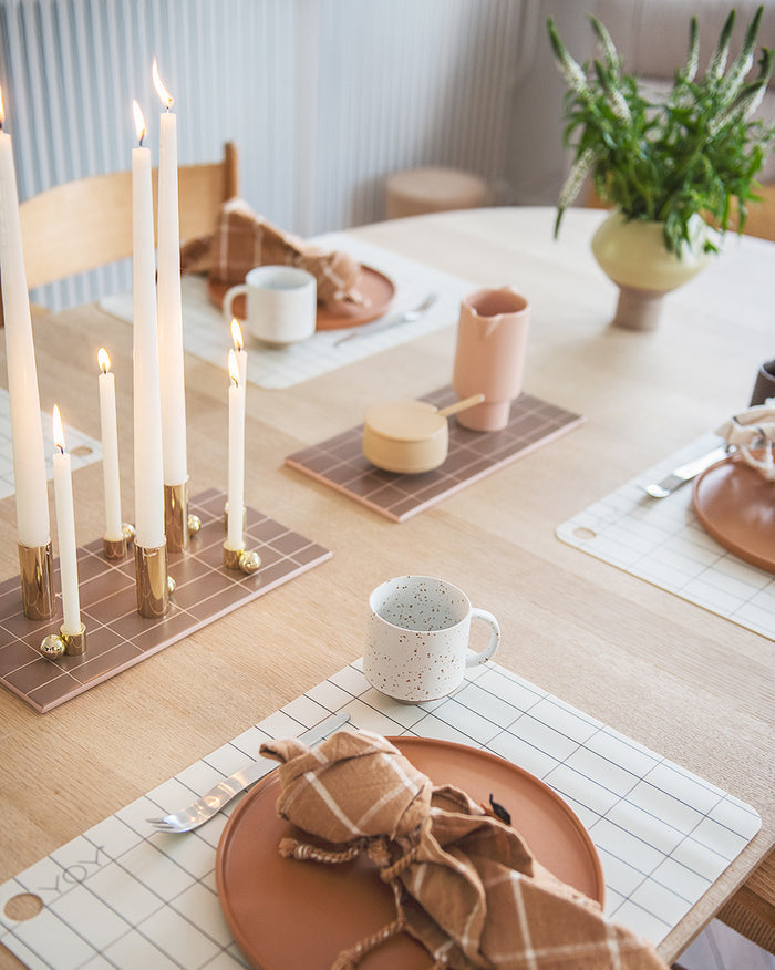 Palloa - Portacandele basso in metallo