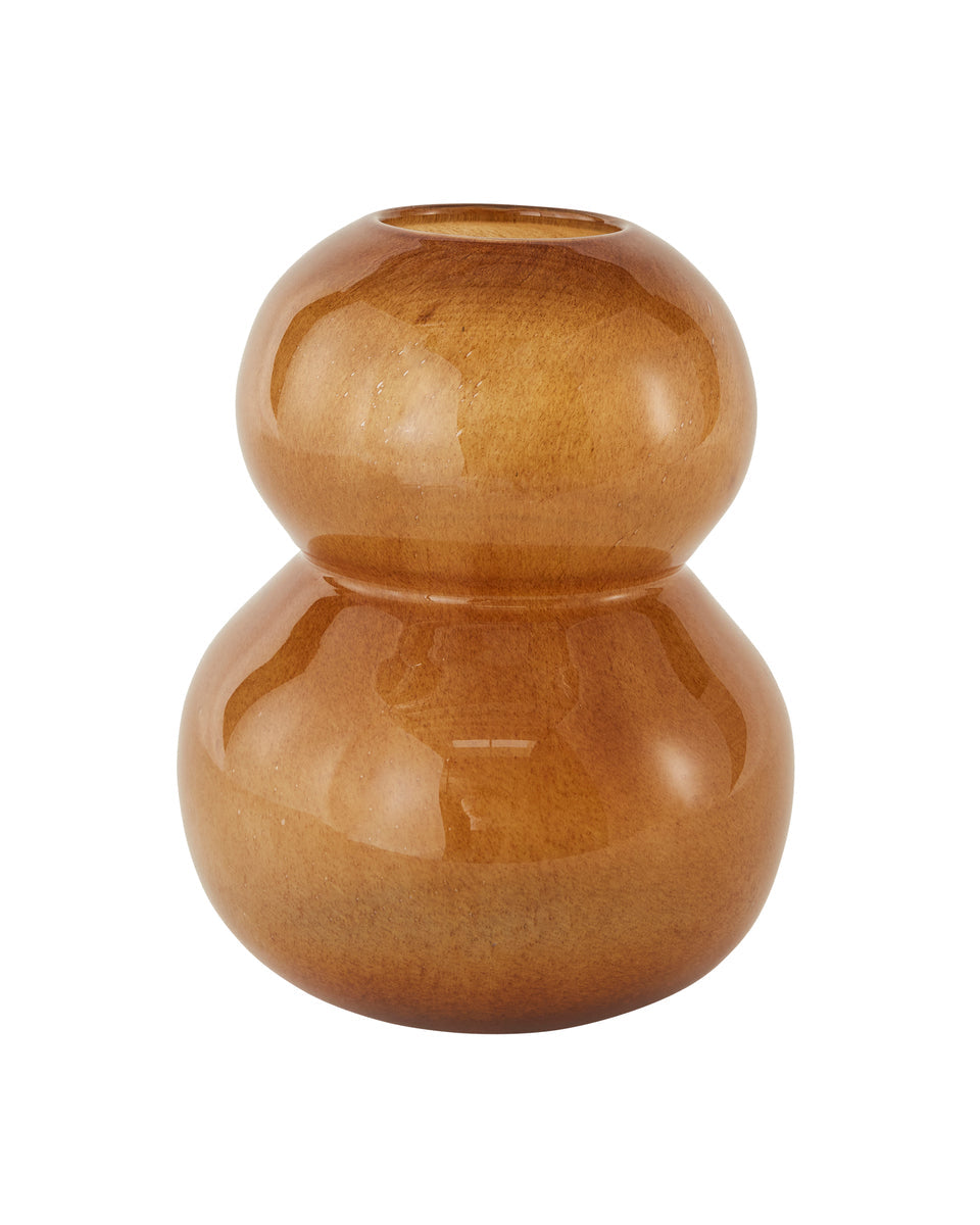 Lasi - Vaso in vetro soffiato ambra, grande
